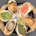 料理メニュー写真 焼き牡蠣　6種盛り合わせ