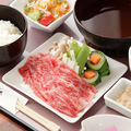 料理メニュー写真&nbsp;近江牛しゃぶしゃぶ御膳　ロース100g