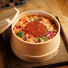 鮭といくらのわっぱ飯(2-4名様分)