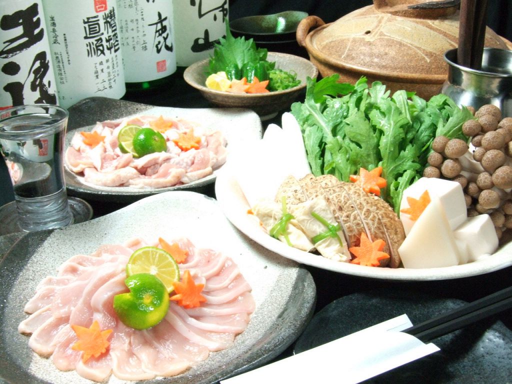 鶏鍋はコースが断然お得★体も心もほっかほか♪播州百日鶏使用で本当に旨い鶏鍋をどうぞ♪
