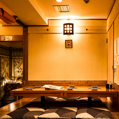 人気の掘りごたつ席です。ご宴会に大人気！