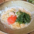料理メニュー写真&nbsp;エビと生海苔の明太子クリームパスタ