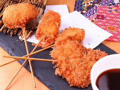 5種の串揚げ盛り合わせ
