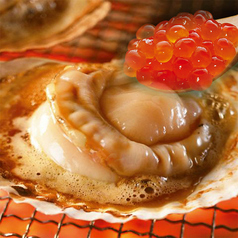 大活ホタテバター醤油いくら乗せ