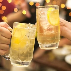 コースご注文のお客様限定で飲み放題が可能！