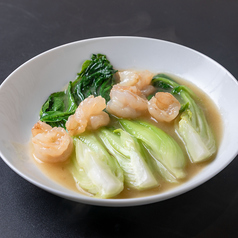 小海老と青梗菜のスープ炒め