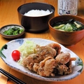 料理メニュー写真 鶏モモ竜田揚げ定食