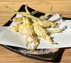 茨城県産 芽子にんにくの天ぷら