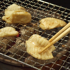 天然ふぐと季節野菜の炭火焼