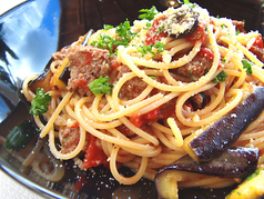 茄子のボロネーゼ（スープ付）～EggPlant Bolognese pasta＆Soup～