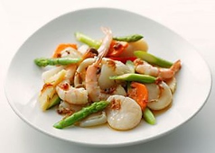 海鮮八宝菜のXO醤炒め