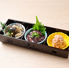 珍味の三種食べ比べ