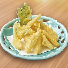 島らっきょうの天ぷら