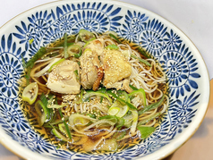 鶏と葱の温蕎麦