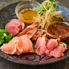 地鶏もものたたき焼