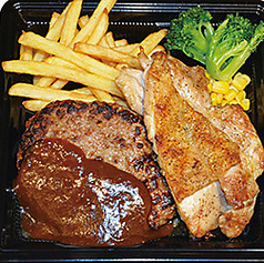 ハンバーグ＆チキン弁当