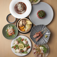 豊富なこだわりの料理を楽しめる！！