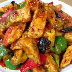 豚肉とナスの醤油味炒め