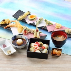 夏のひとくち天ぷら御膳(上)