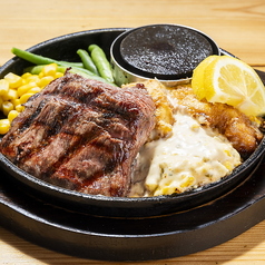 チキン南蛮＆炭焼ロックステーキ(100g)