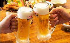アサヒスーパードライ生ビール(中ジョッキ)