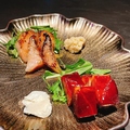 料理メニュー写真&nbsp;焼豚2種盛り　焼豚とブルーチーズ＆豚トロ焼豚と山わさび