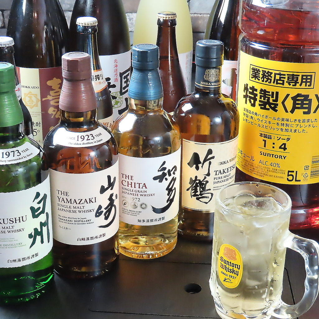 プレミアムな味わいを楽しめる山崎12年ハイボール。お肉の脂を流しつつ、贅沢なひとときをどうぞ。