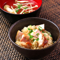 料理メニュー写真&nbsp;かしわ飯と鶏スープ