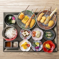 ボリューム満点☆串揚げ御膳！