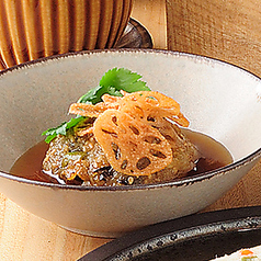 れんこん饅頭、ごま風味