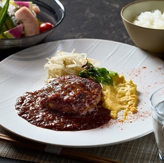 とも彩ハンバーグランチ 160g