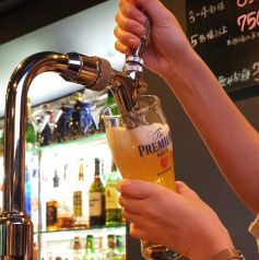 飲み放題のビールはプレモル♪