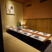 完全個室でプライベートな時間を◎2名様から利用可能な掘りごたつ式個室や、宴会に最適な大人数個室まで完備。デートや女子会、接待、会社宴会など幅広いシーンに対応します。