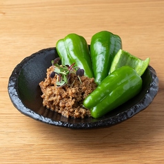 肉みそピーマン