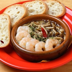 海老ときのこたちのアヒージョ