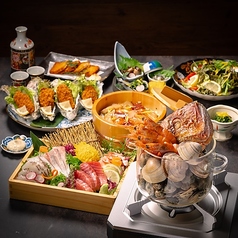 個室居酒屋 日本酒飲み放題と海鮮 トロ壱 広島本通店のコース写真