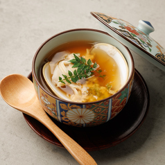 本枯節と浅利出汁の蛤茶碗蒸し