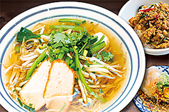 タイ醤油ヌードルSet　Fish Sauce Taste Soup Noodles Set