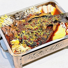 牛ホルモンとこう魚
