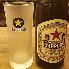 瓶ビール（サッポロラガー赤星）