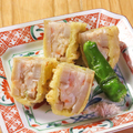 料理メニュー写真 海老真丈蓮根はさみ揚げ