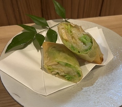 とうもろこしの春巻き