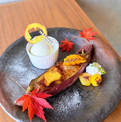 【期間限定】焼き芋ブリュレ　秋の味覚プレート