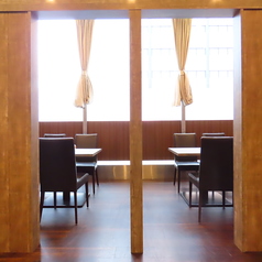 半個室2部屋を合わせることも可能！