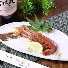 赤エビのにんにく醤油漬け