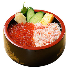 かにいくら丼