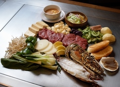 イセエビ(半尾)＆テンダーロインステーキ 300g