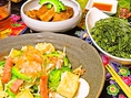 定番ゴーヤーチャンプルーはもちろん、沖縄料理をたくさん味わえます！