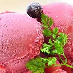 カシスシャーベット