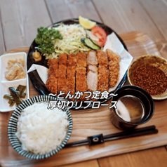 【限定】とんかつ定食厚切りリブロース